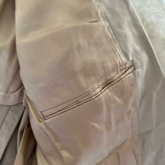 Vintage Trojan Deluxe Clothes Of Hollywood Tan 2 Button Blazer Men’s Size - Picture 11 of 11